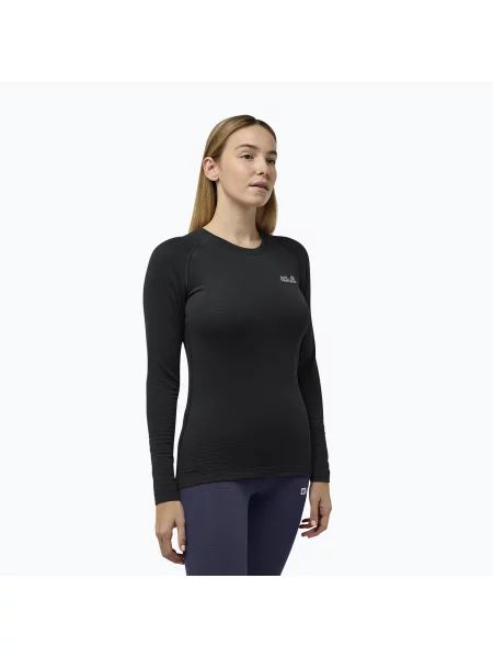 Bluză termoactivă pentru femei Jack Wolfskin Infinite Warm LS black negru