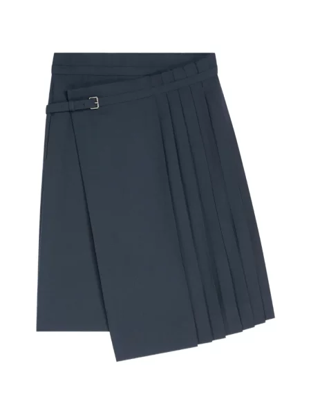 Pantaloni Dries Van Noten de lână albastru