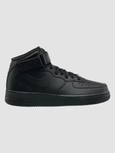 Шкіряні Кросівки NIKE Air Force чорний