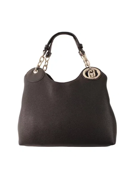 Liu Jo torebka shopper z imitacji skóry czarna