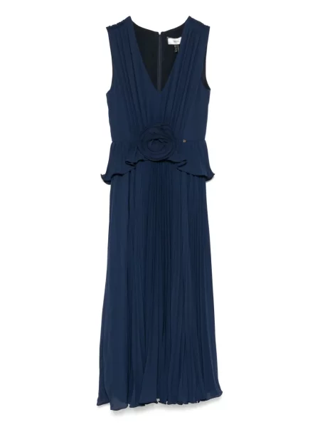 Rochie midi Nissa până la genunchi de costum albastru