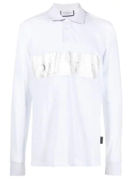 Polo Philipp Plein cu imagine alb