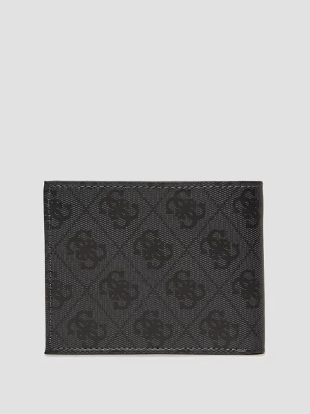 Кожаный кошелек Guess черный