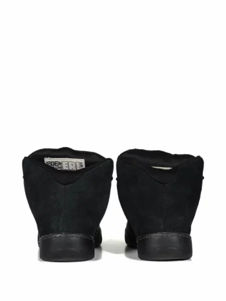Sneakerși Erl din piele de căprioară negru