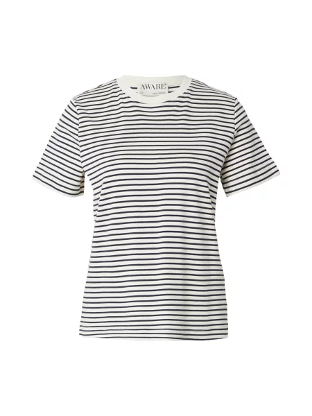 Aware Tricou AWJADA crem / bleumarin