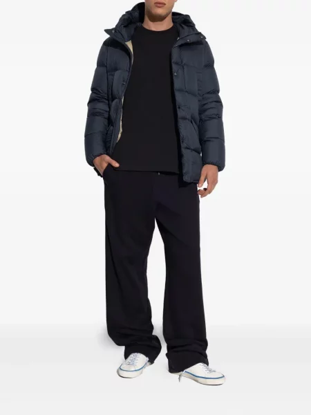 Geacă cu puf Woolrich cu glugă albastru