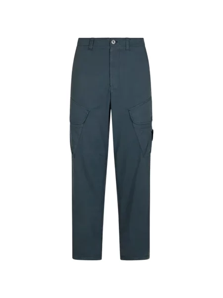 Pantaloni cargo Stone Island cu strasuri albastru