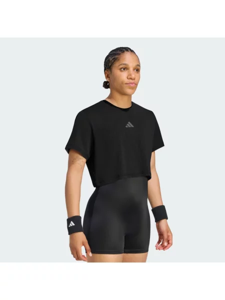 ZKRÁCENÉ TENISOVÉ TRIČKO CLIMACOOL LACE PRO černé