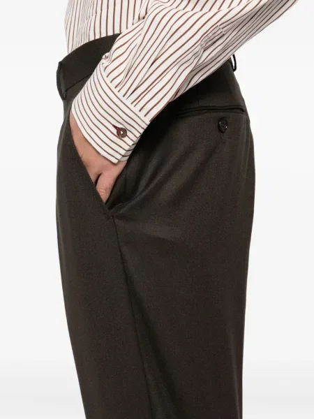 Pantaloni Zegna de lână maro
