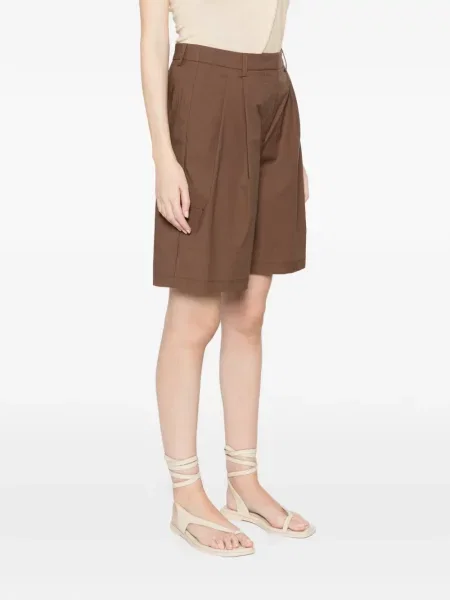Szorty Alpha Studio plisowane brązowe