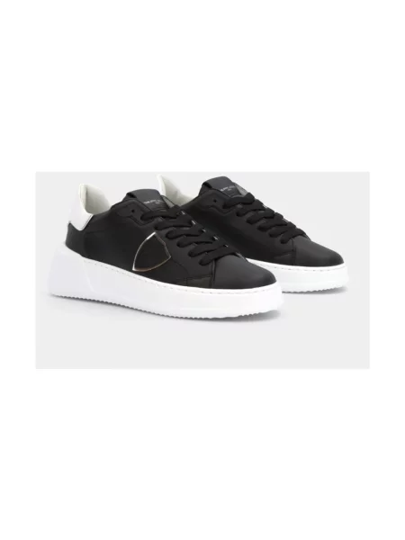 Buty do tenisa Philippe Model skórzane do tenisa czarne