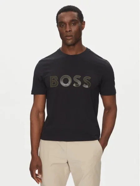 BOSS Marškinėliai TL Logo Tamsiai mėlyna