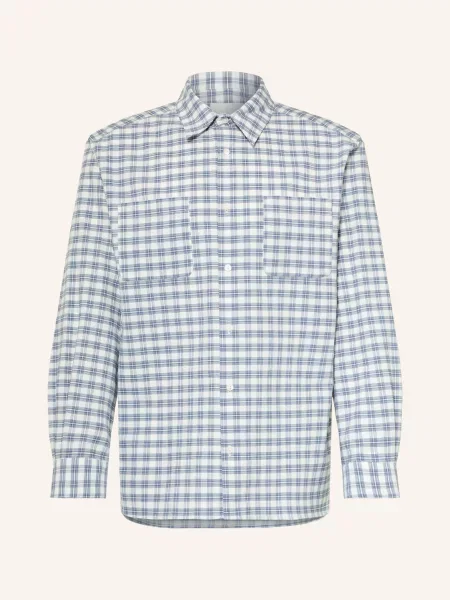A.P.C. Košile Malcom Comfort Fit režná / tmavě modrá