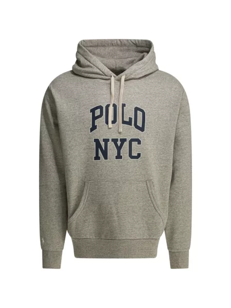 Hanorac cu glugă Polo Ralph Lauren cu glugă alb