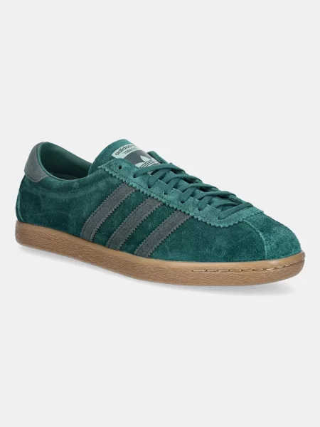 Adidas Originals sneakers din piele intoarsă Tobacco verde