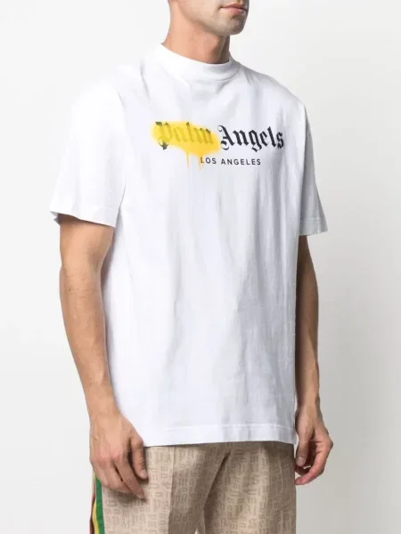Koszulka Palm Angels z nadrukiem biała