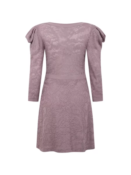 Rochie mini Alberta Ferretti tricotate roz