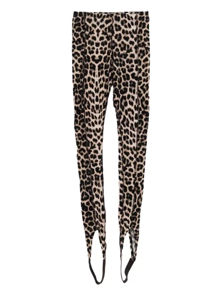 Leggings Baserange cu imagine cu model leopard maro