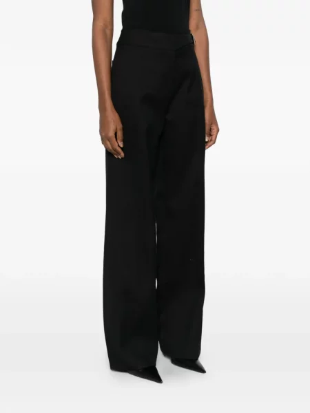 Pantaloni Sportmax cu cataramă negru