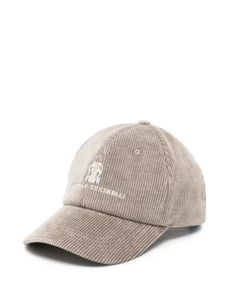 Kordbársony baseball sapka Brunello Cucinelli autogrammal
