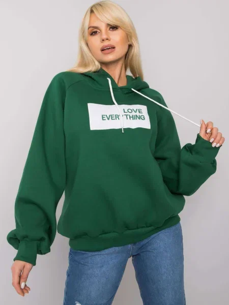 Hanorac Fashionhunters verde