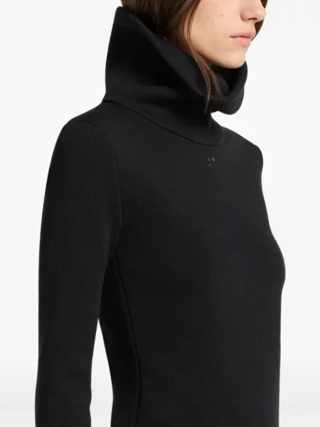 Gulerat pulover Courreges negru