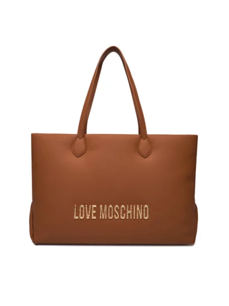 LOVE MOSCHINO Rankinė ruda