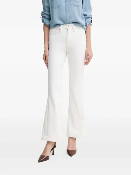 Blugi evazați Dkny evazate alb