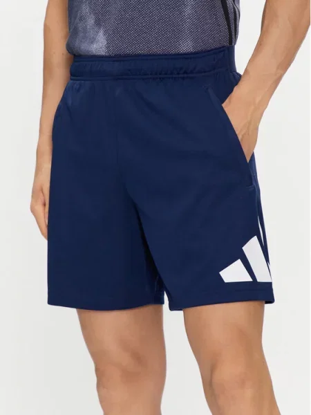 Adidas Športové kraťasy Train Essentials Logo Training Shorts modrá