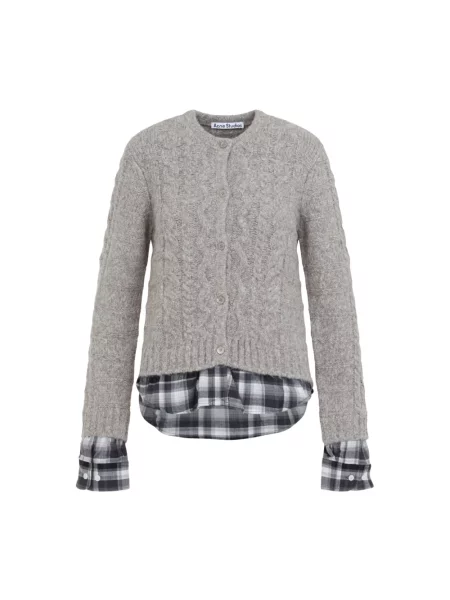 Dzianinowy sweter Acne Studios szary