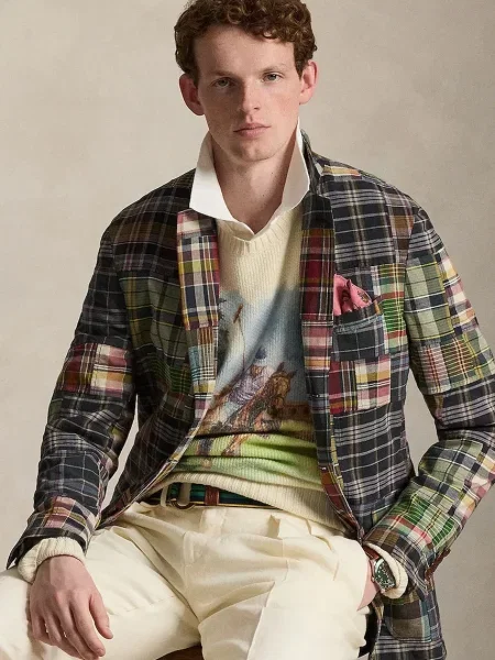 Polo Ralph Lauren pulover bărbătesc de cașmir bej