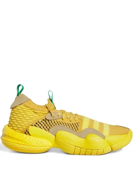 Prugaste trčanje tenisice Adidas Cloudfoam s kristalima crvena