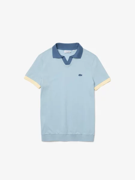 Поло Lacoste голубое