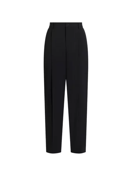 Pantaloni Dolce & Gabbana de lână albastru