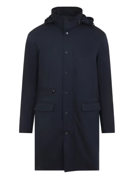 Palton Kiton cu glugă albastru