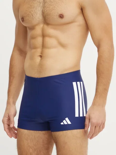 Плувни шорти adidas Performance 3 Stripes тъмносиньо