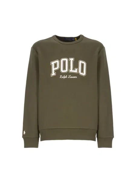 Bluza o luźnym kroju z mieszanki bawełny Polo Ralph Lauren zielona