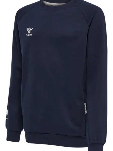 BLUZA SPORTOWA DRESOWA HMLMOVE GRID COTTON SWEATSHIRT KIDS niebieska