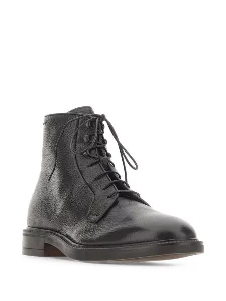 Cizme scurte Alexander Hotto din piele negru