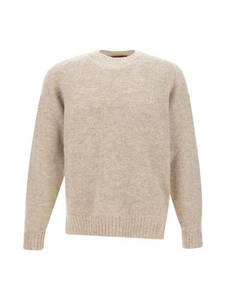 Sweter Filippo De Laurentiis wełniany beżowy