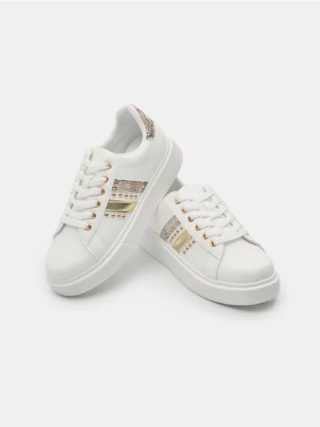 Кеди з декоративними елементами різнобарвний