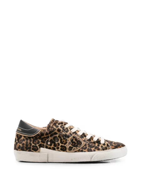Sneakerși Philippe Model Paris cu imagine cu model leopard