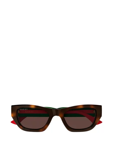 Слънчеви очила Gucci Eyewear на райета кафяво