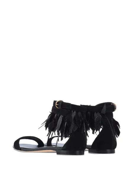 Sandale Tod's cu pene negru