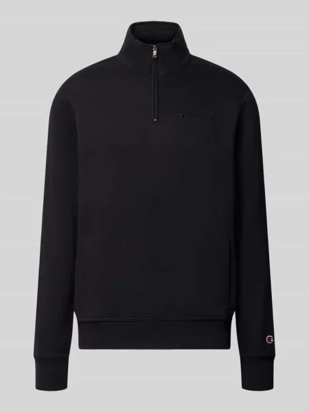 Bluza z detalami z logo Champion czarna