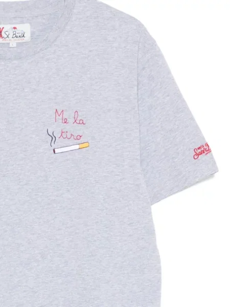 Tricou Mc2 Saint Barth cu broderie gri