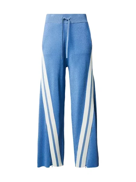 PINKO Pantaloni TORMENTA albastru deschis alb