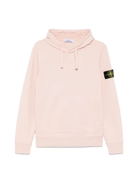 Bluza z kapturem Stone Island z kamieniami różowa