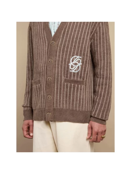 Sweter Drole De Monsieur brązowy