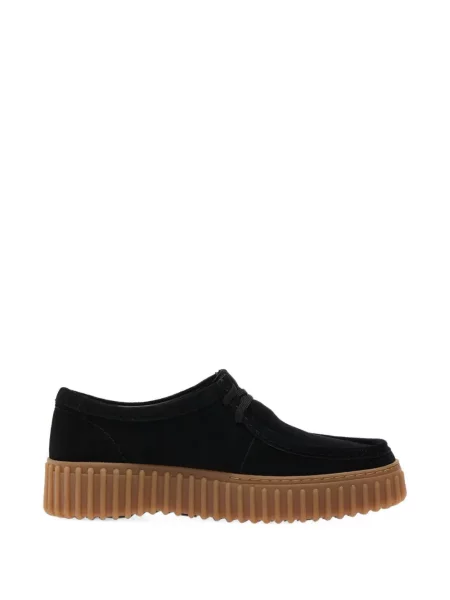 Sneakerși Clarks din piele de căprioară negru